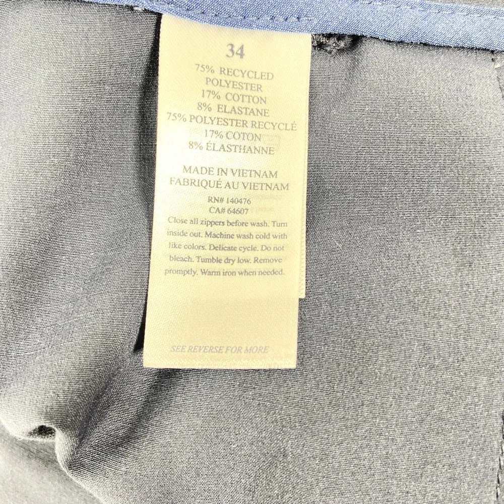 Faherty Men's All Day Shorts Size 34 Blue Flat Front Casual Athleisure